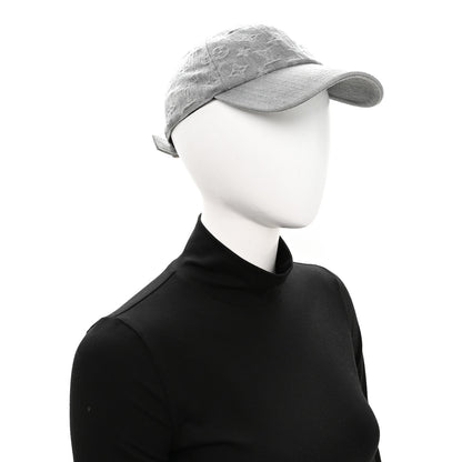 Louis Vuitton Monogram Denim Cap S Grey 2 of 8
