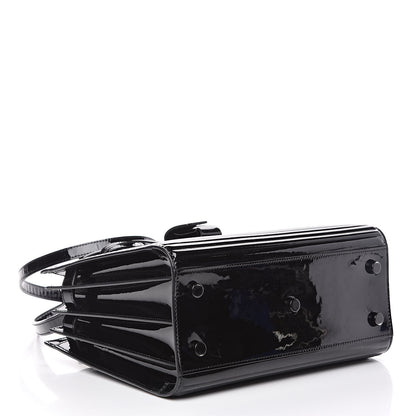Saint Laurent Ribbed Patent Calfskin Baby Sac De Jour Black 4 of 11