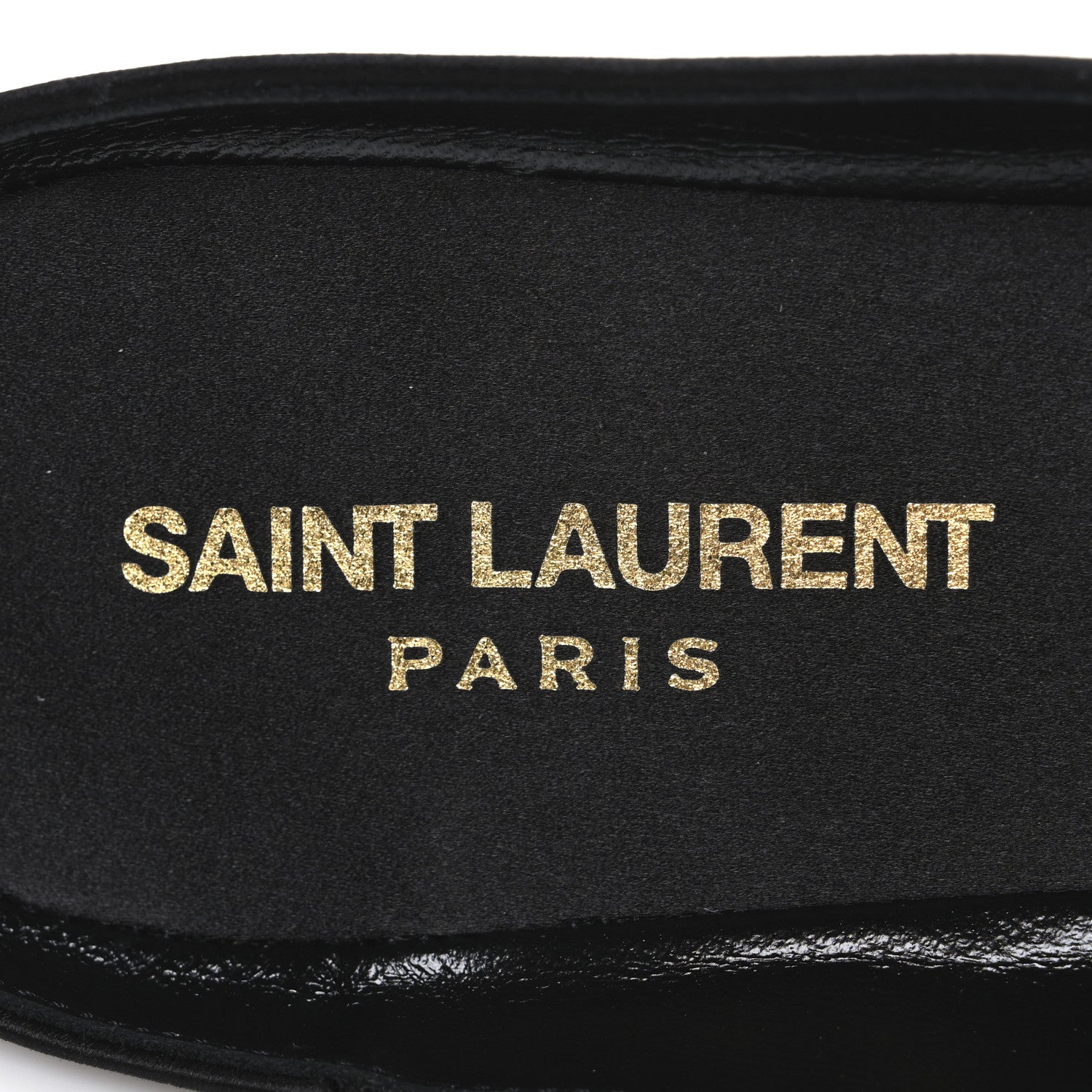 Saint Laurent Crepe Satin Lido Slip On Mule 41.5 Black 9 of 9
