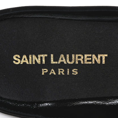 Saint Laurent Crepe Satin Lido Slip On Mule 41.5 Black 9 of 9