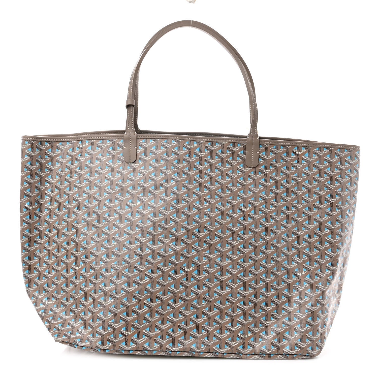 Goyard Goyardine Saint Louis Claire Voie GM Grege Turquoise 3 of 11