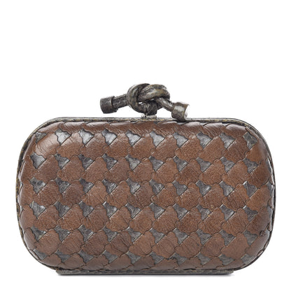 Bottega Veneta Ayers Grained Calfskin Intrecciato Knot Studded Clutch 1 of 14