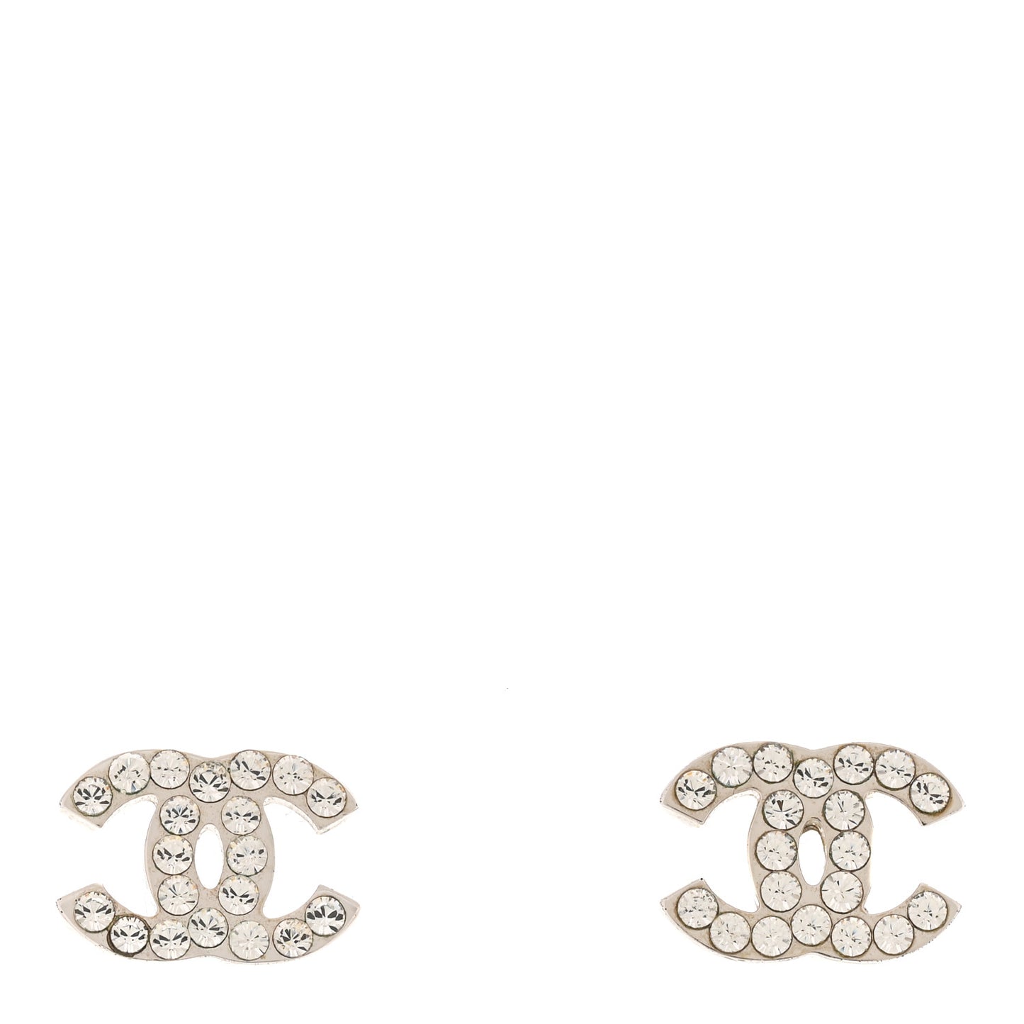 Crystal Mini Timeless CC Earrings Silver