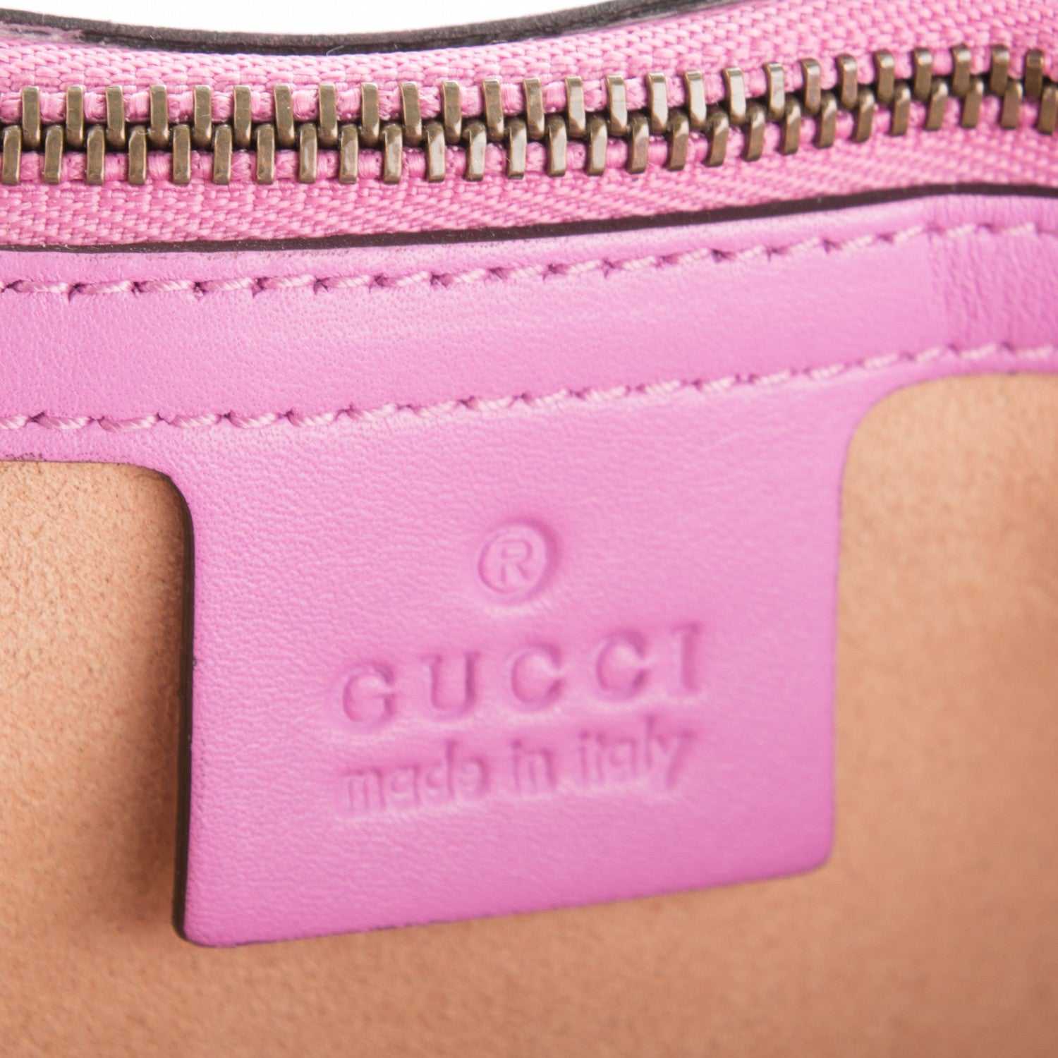 Gucci Calfskin Matelasse Medium GG Marmont Shoulder Bag Candy Mousse 6 of 7