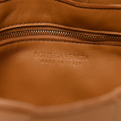 Bottega Veneta Lambskin Maxi Intrecciato Cassette Crossbody Bag Caramel 7 of 9