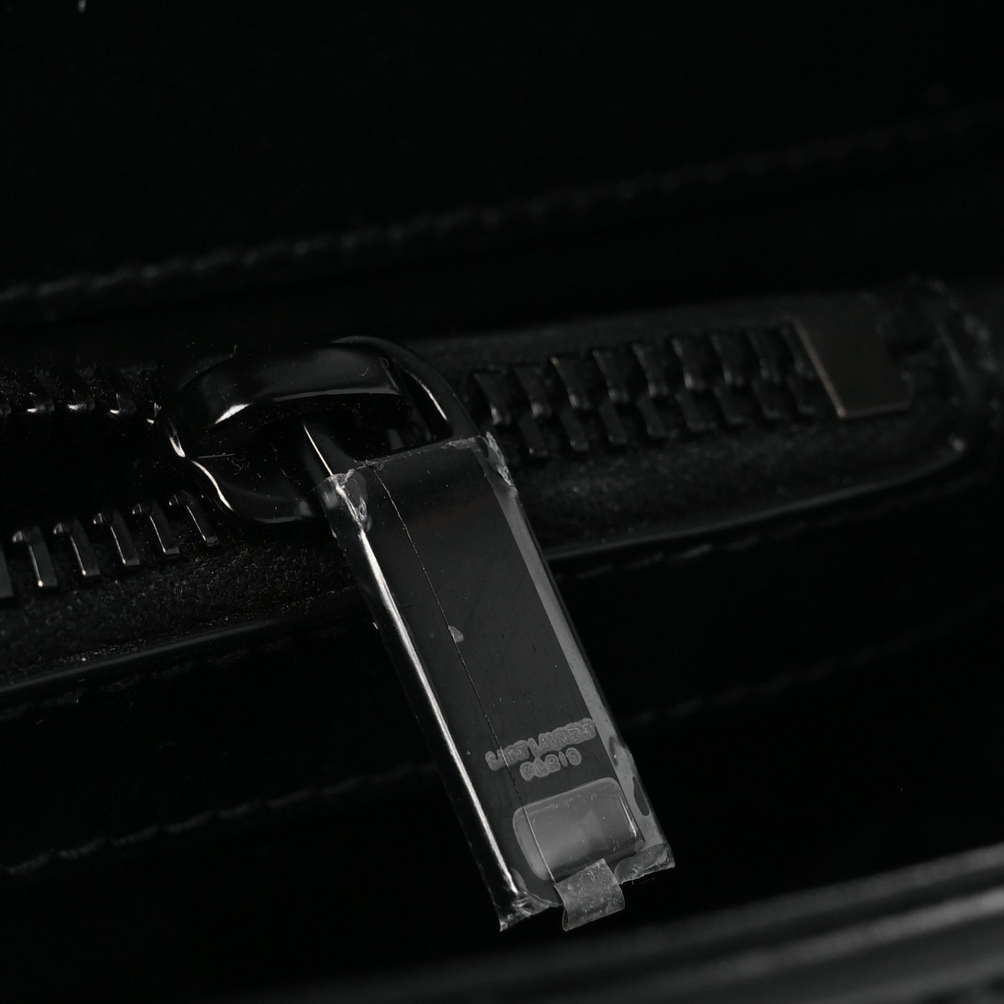 Calfskin Y Quilted Monogram Monochrome Medium Loulou Chain Satchel Black