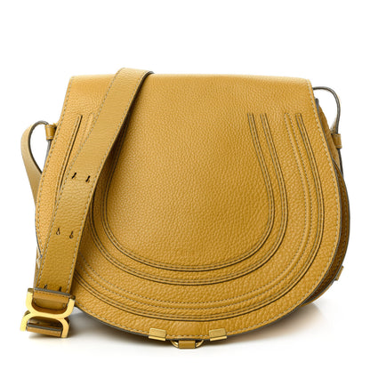 Chloe Calfskin Medium Marcie Round Crossbody Bag Curry Yellow 1 of 13