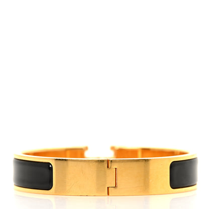 Hermes Enamel Narrow Clic Clac H Bracelet PM Black 4 of 4