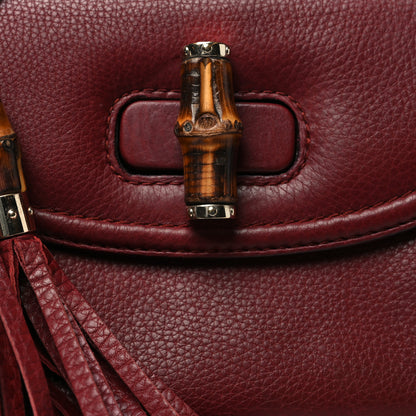Gucci Calfskin Medium New Bamboo Top Handle Bag Red 8 of 10