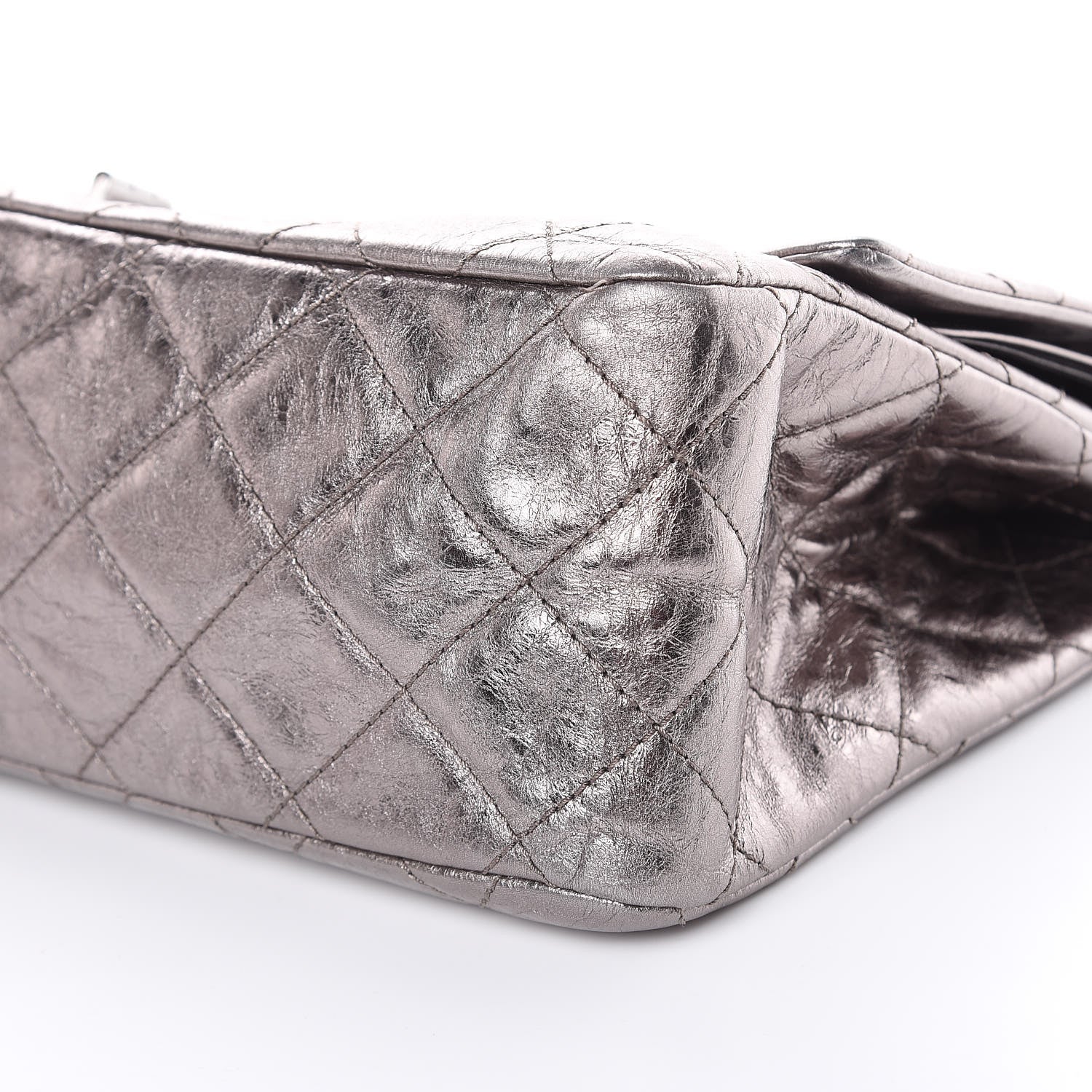 Chanel Metallic Aged Calfskin Quilted 2.55 Reissue 228 Flap Silver 9 of 9