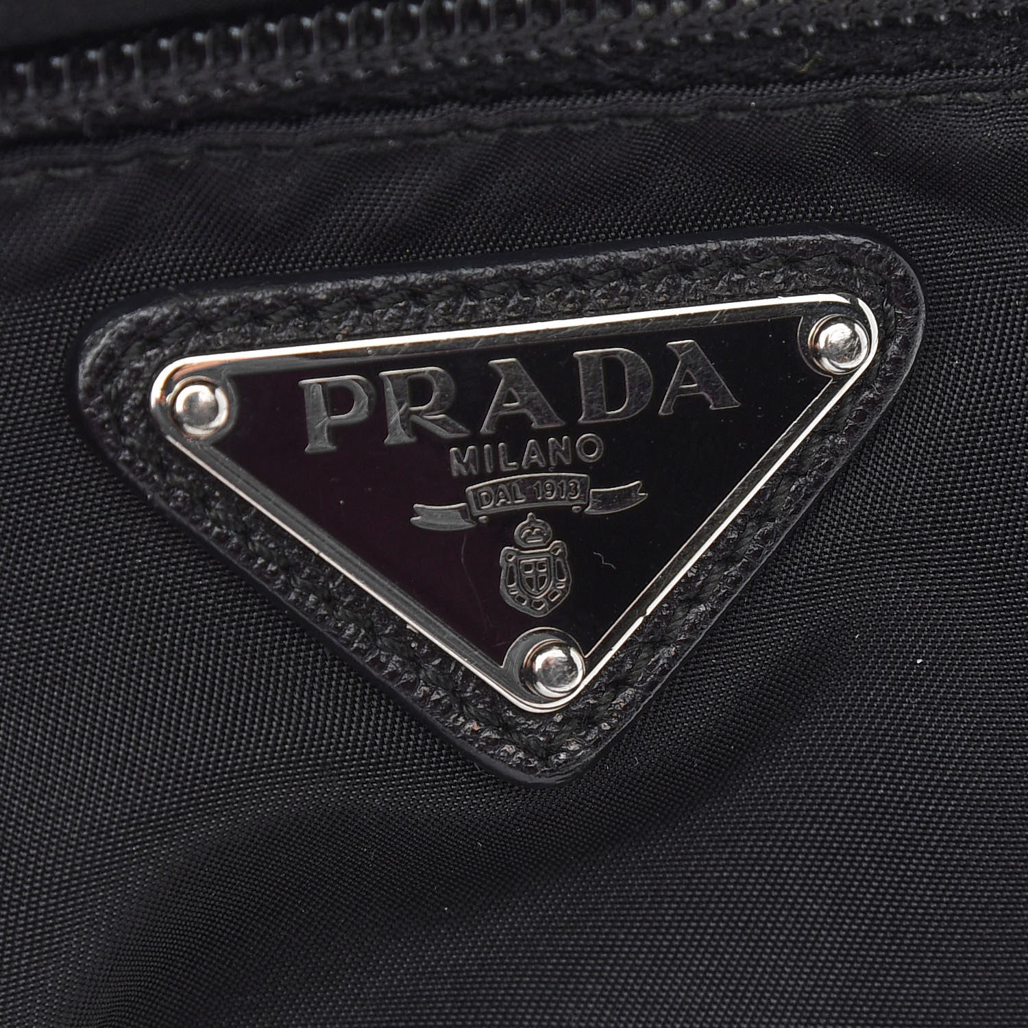 Prada Nylon Saffiano Flat Messenger Bag Black 6 of 9