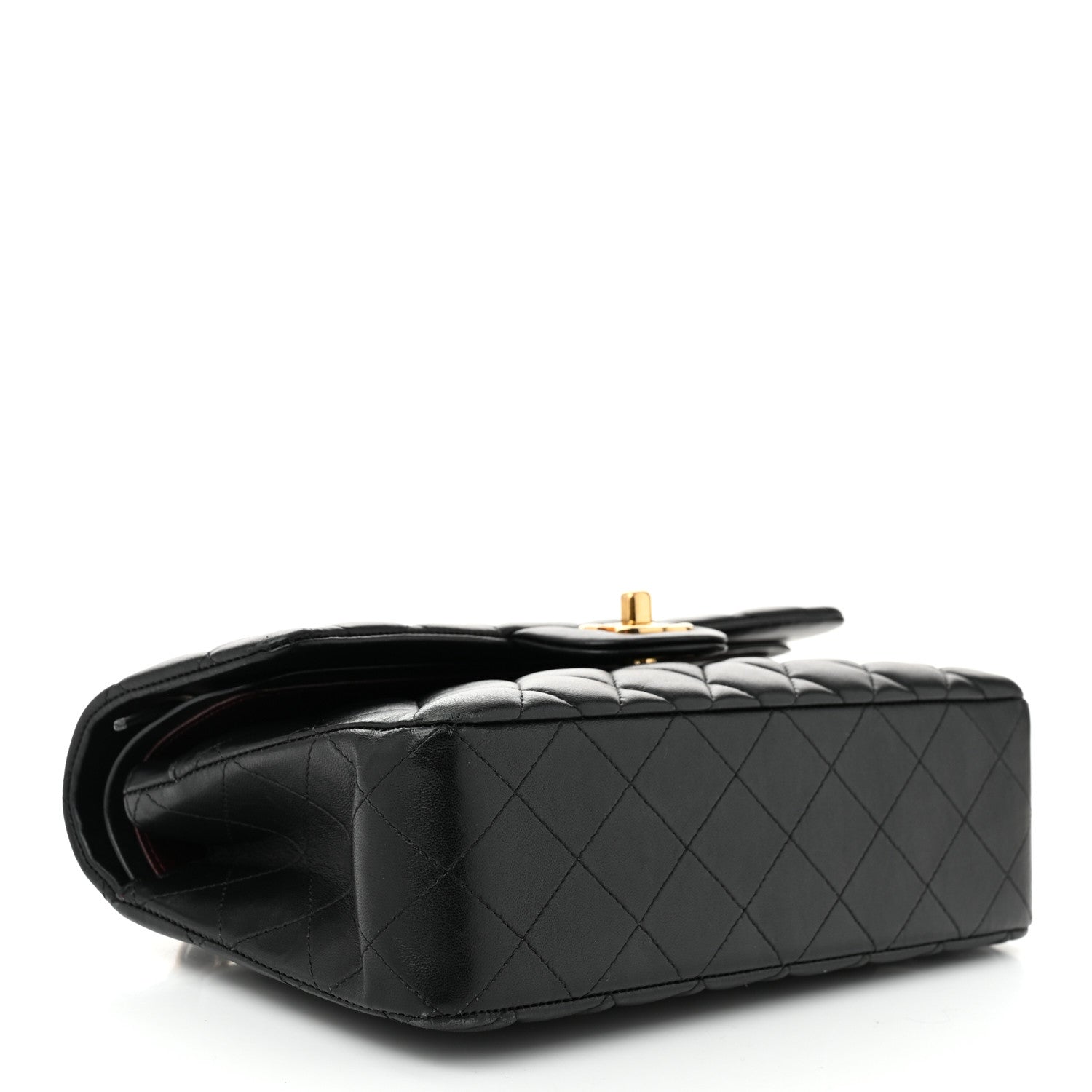 Chanel Lambskin Quilted Small Double Flap Black 4 of 10