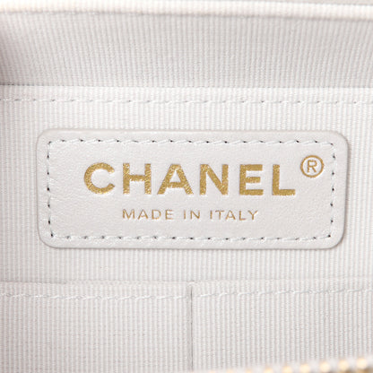 Chanel Metallic Lambskin Quilted Top Handle Vanity Case Silver 7 of 11