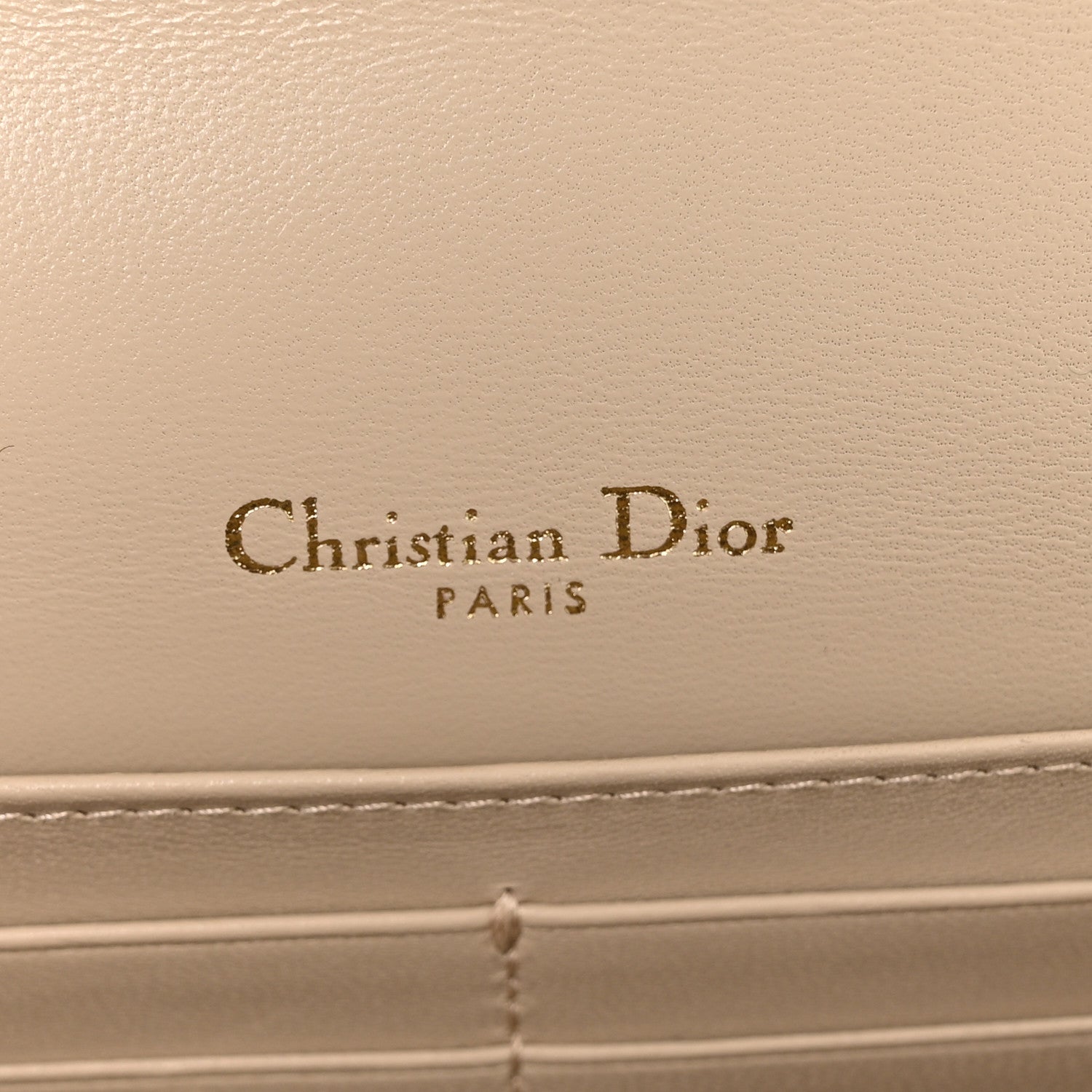 Christian Dior Lambskin Cannage Chain My Dior Daily Chain Pouch Powder Beige 6 of 12