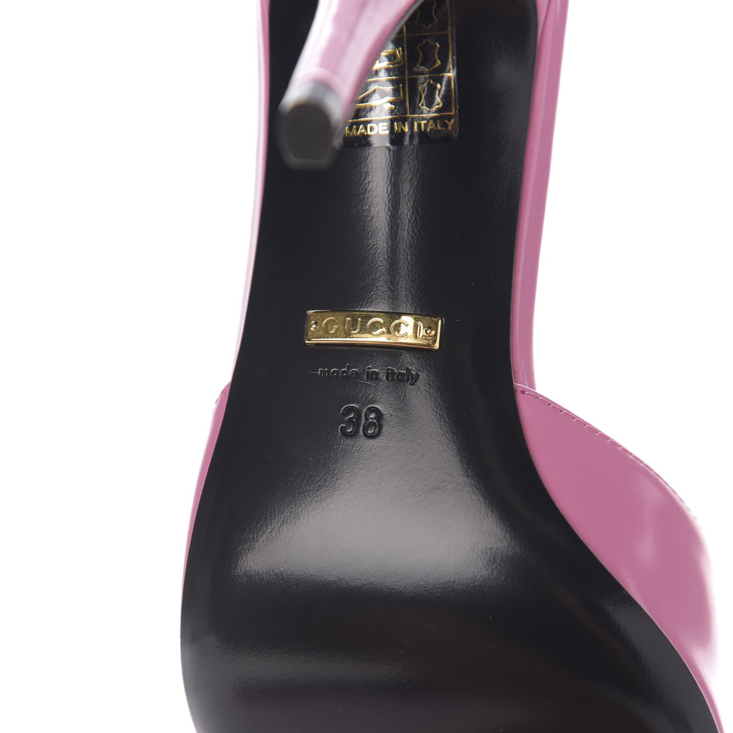 Gucci Calfskin High-Heel Slide 38 Bubblegum Pink 8 of 9