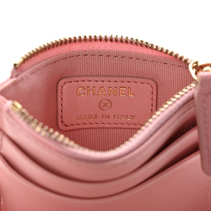 Chanel Caviar Quilted Compact Zipped Pocket Wallet Pink 6 of 12