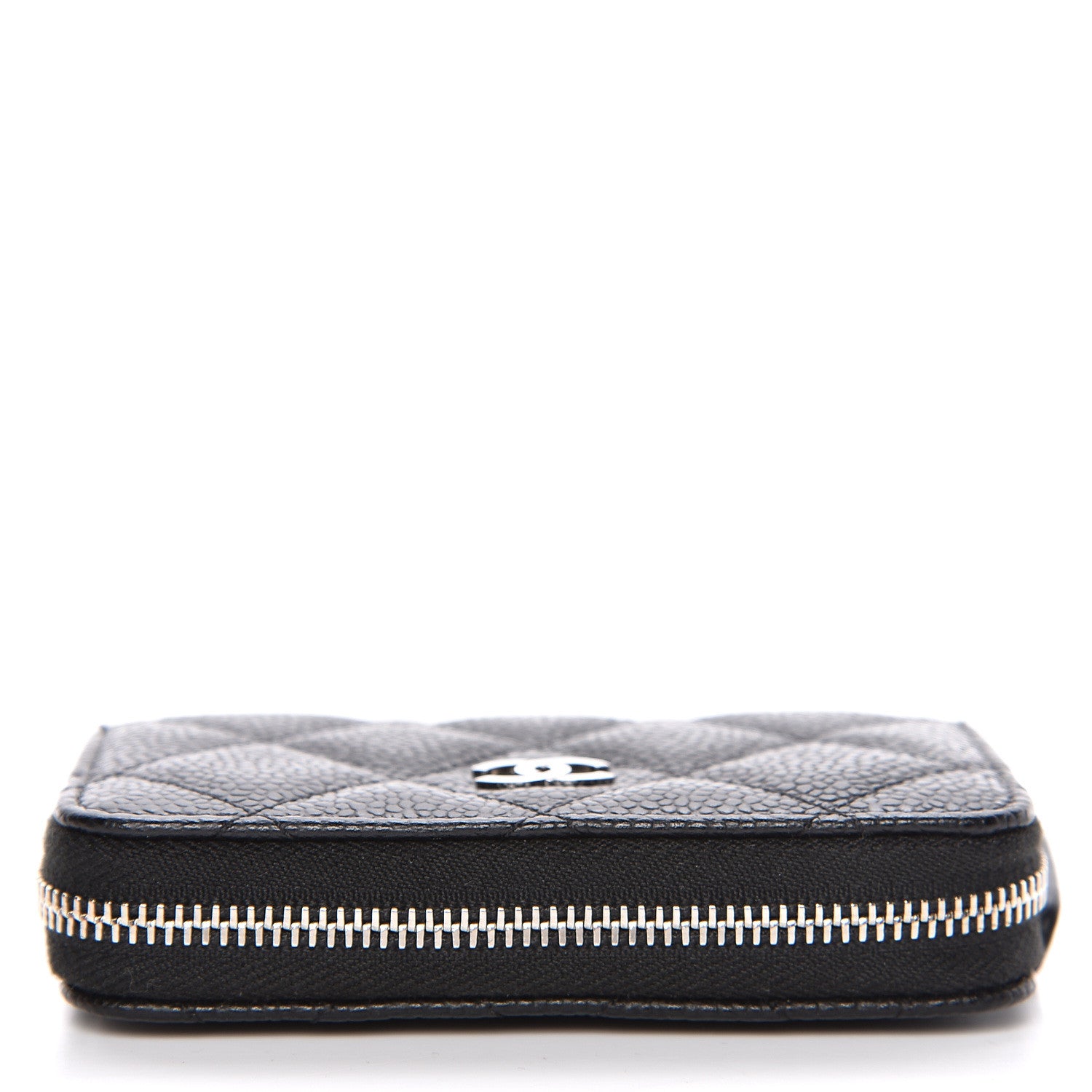 Chanel Caviar Quilted Zip Coin Purse Black 8 of 8