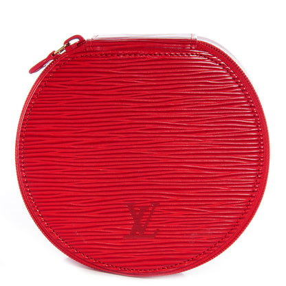 Louis Vuitton Epi Ecrin Bijoux 12cm Jewelry Box Case Rouge 1 of 7
