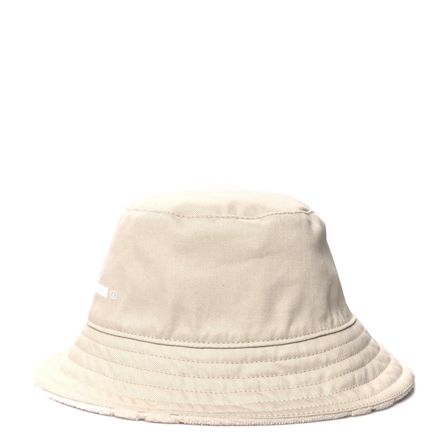 Cotton Jacquard Monogram LVacation Reversible Hat M White