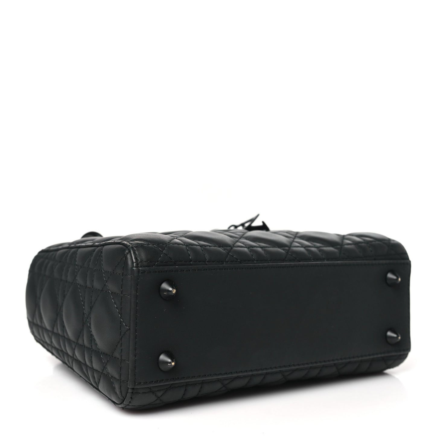 Ultra Matte Calfskin Cannage Small My ABCDior Lady Dior Black