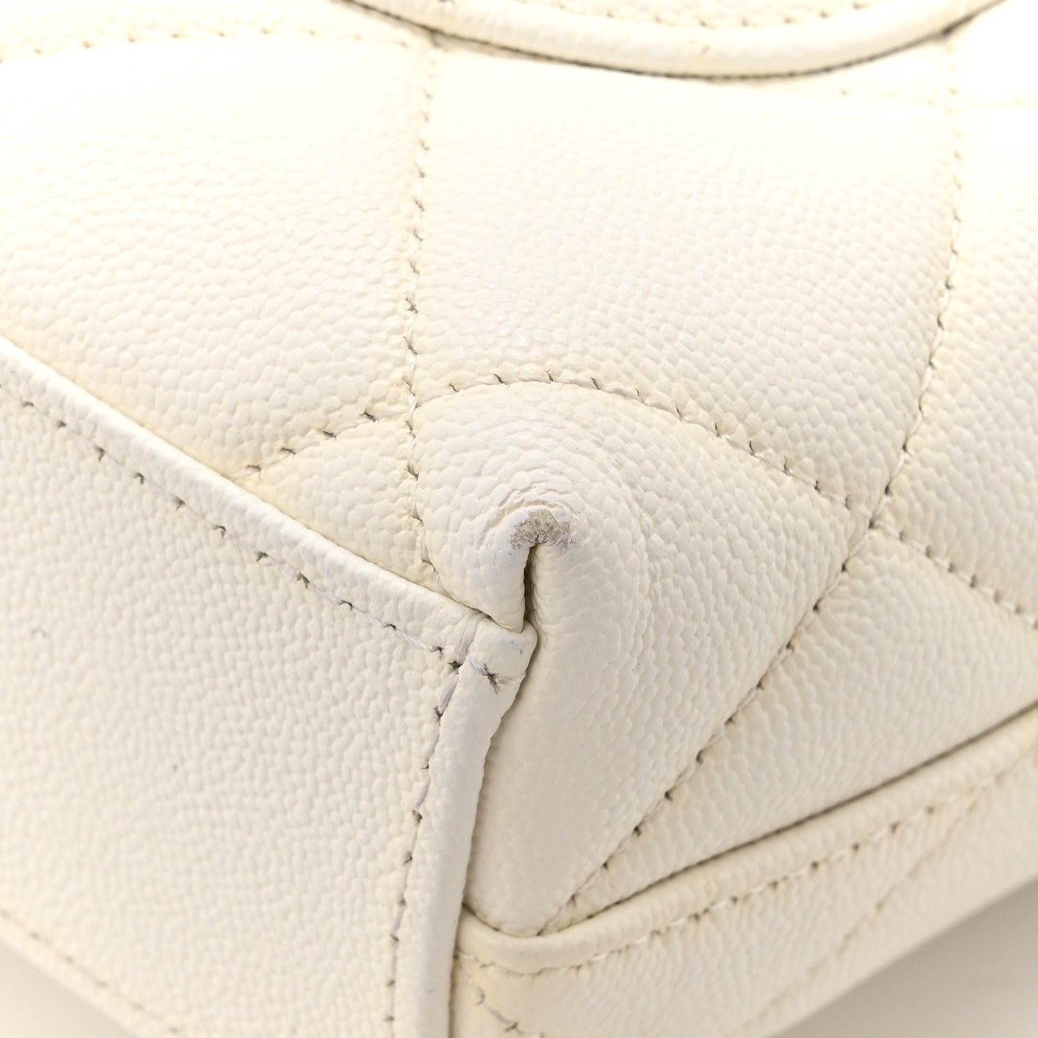 Chanel Caviar Quilted Small Flap White 15 of 17