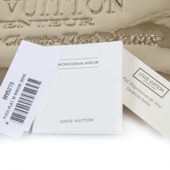 Louis Vuitton Monogram Miroir Inventeur Pochette Plat Dore Gold 11 of 11