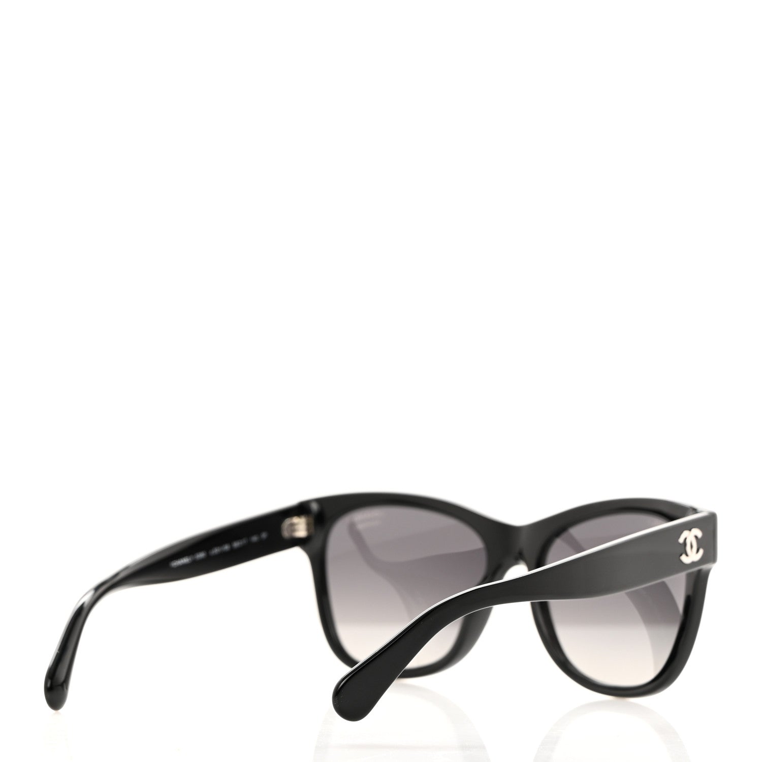 Chanel Acetate Polarized Square CC Sunglasses 5380 Black 4 of 8