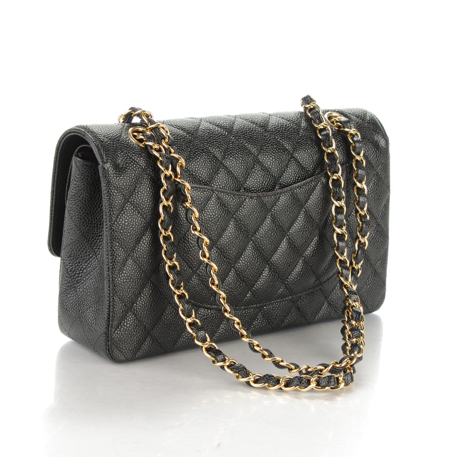 Chanel Caviar Quilted Medium Double Flap Black 3 of 7