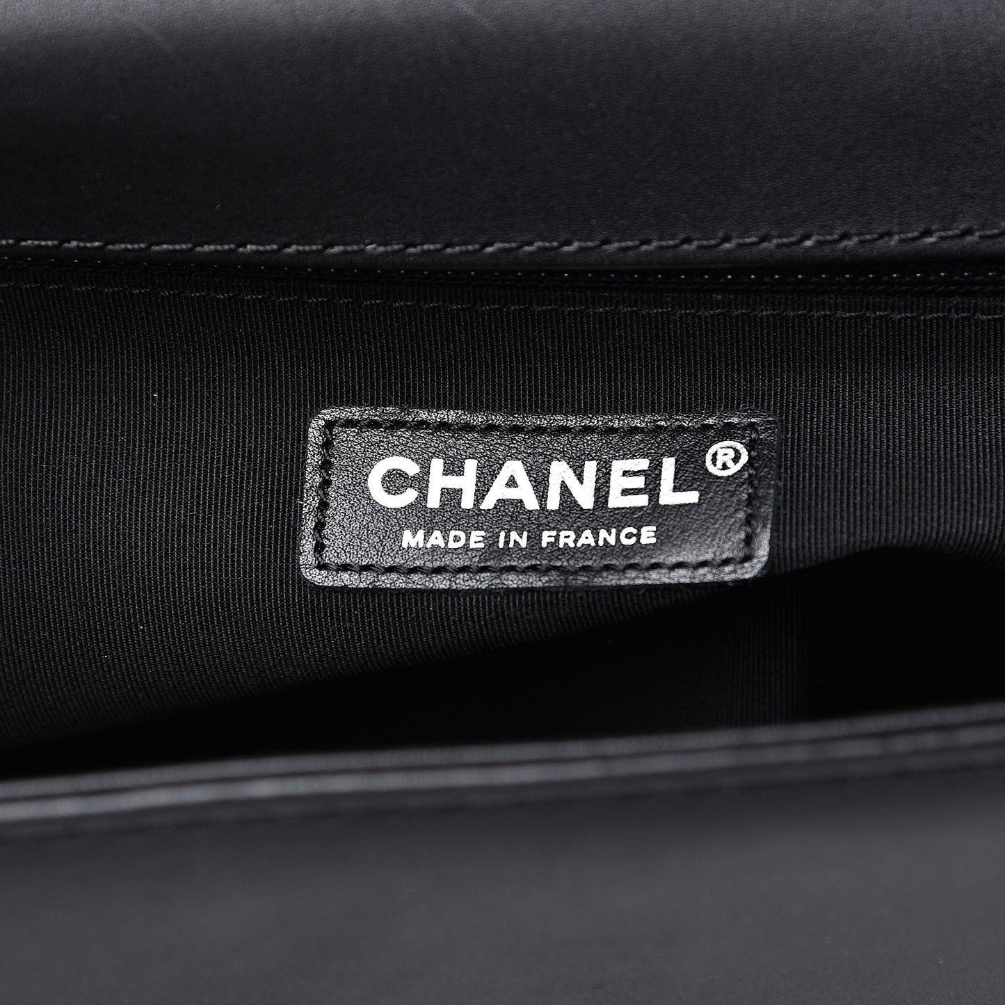 Lambskin Quilted Large Boy Flap Black
