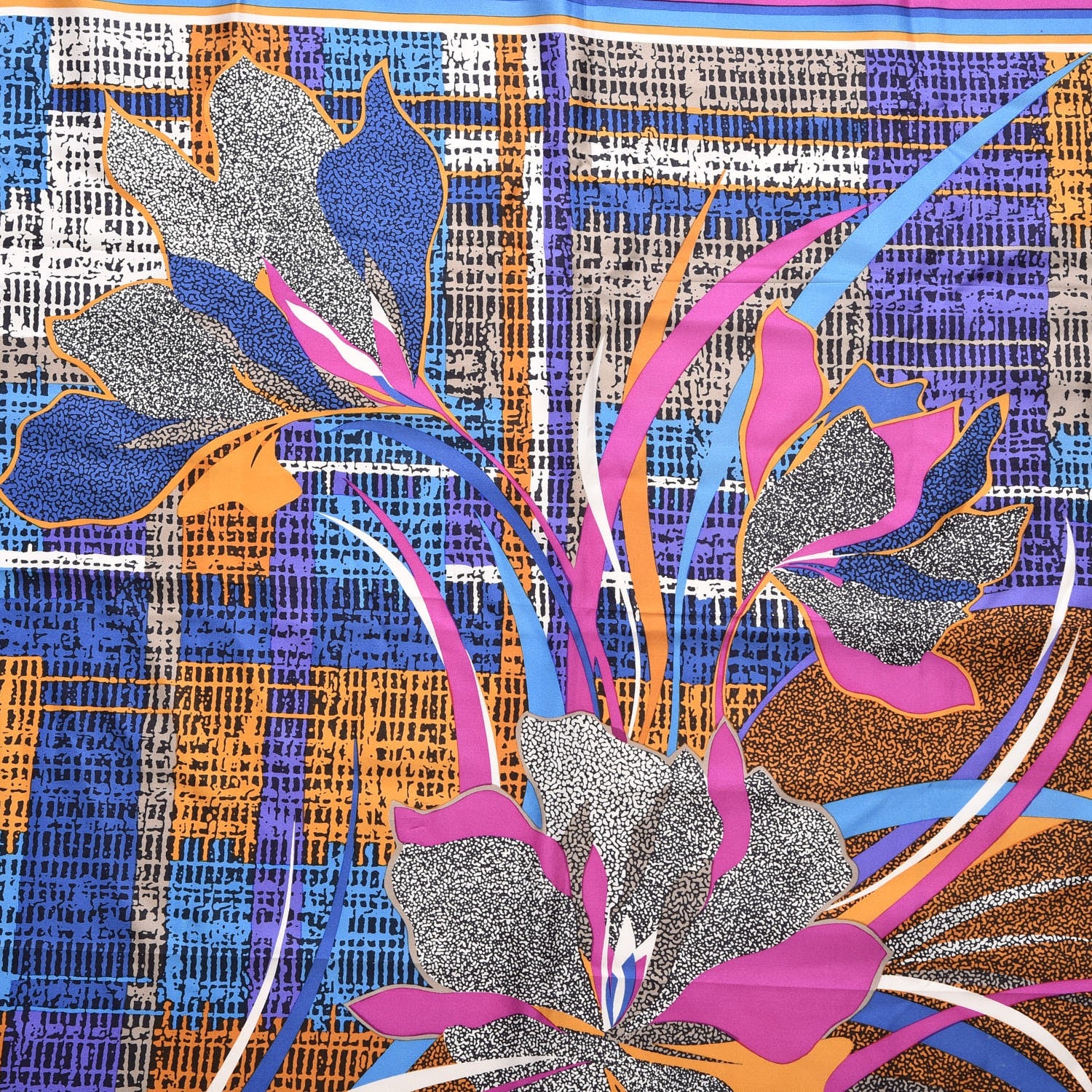 Christian Dior Silk Floral Scarf 4 of 5