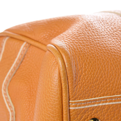 Louis Vuitton Tobago Calfskin Carryall Yellow 8 of 11