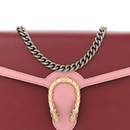 Gucci Azalea Calfskin Enamel Mini Dionysus Chain Wallet New Cherry Red Wild Rose Off White 8 of 12
