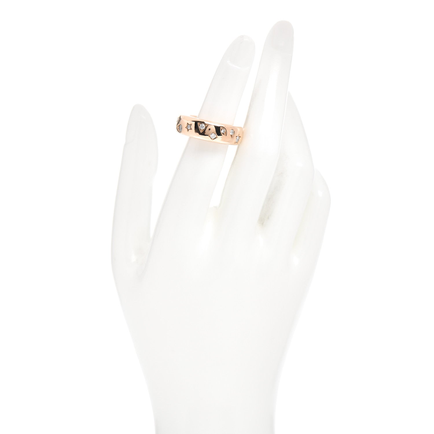 Pomellato 18K Rose Gold Diamond Iconica Band Ring 53 6.25 2 of 5