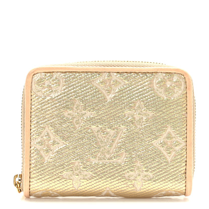 Louis Vuitton Hollographic Monoglam Zippy Coin Purse Wallet Beige 1 of 7