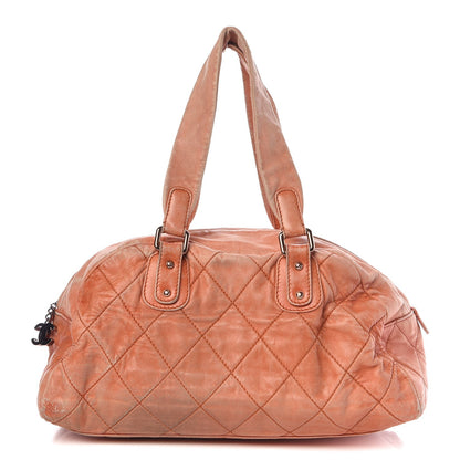 Chanel Lambskin Cloudy Bundle Bowler Orange 1 of 24