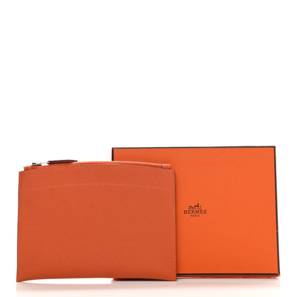Hermes Togo Mini Bazar Pouch Orange Poppy 8 of 8