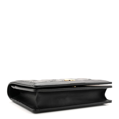 Gucci Calfskin GG Matelasse Chain Wallet Black 4 of 9