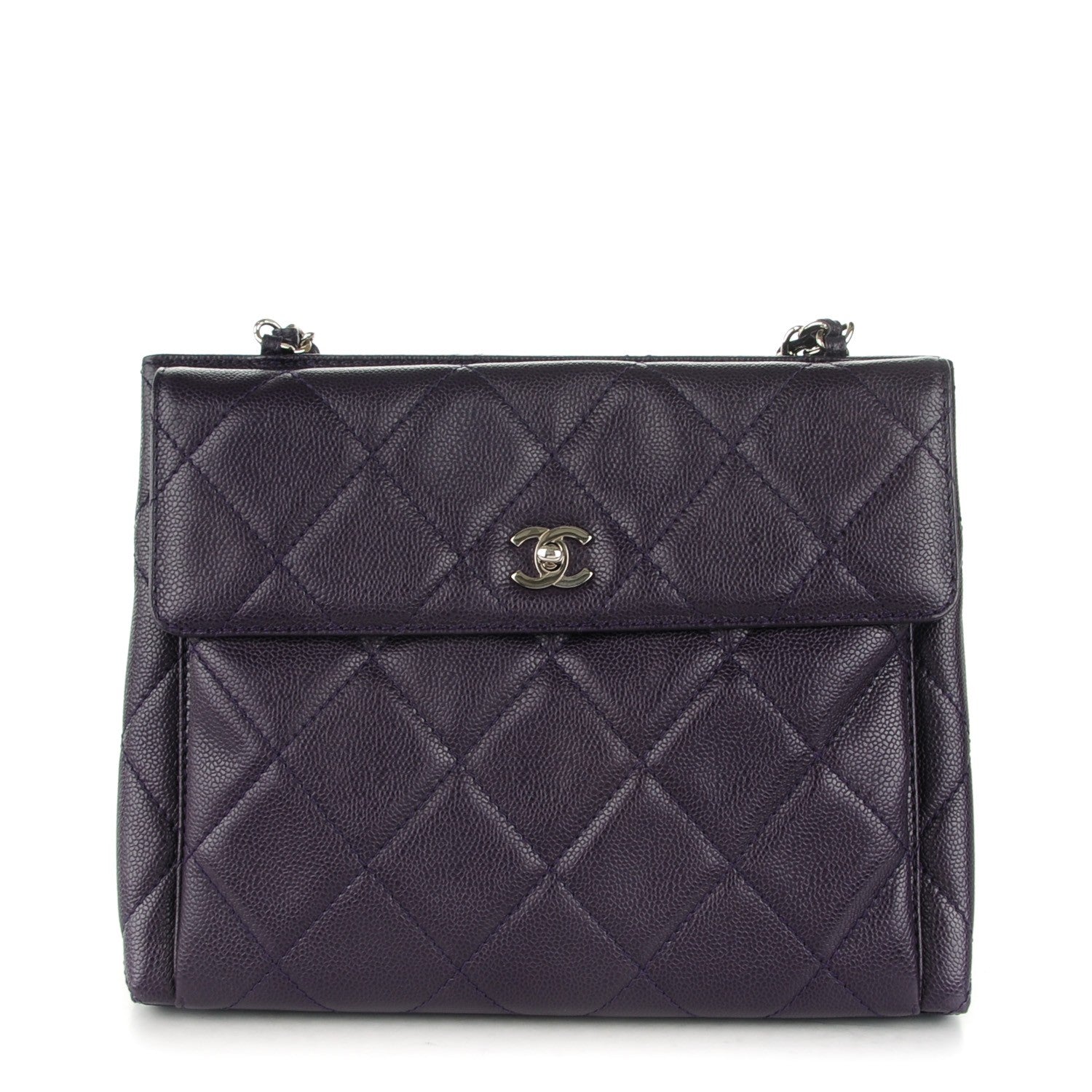 Chanel Caviar Quilted Flap Shoulder Bag Purple 1 of 9