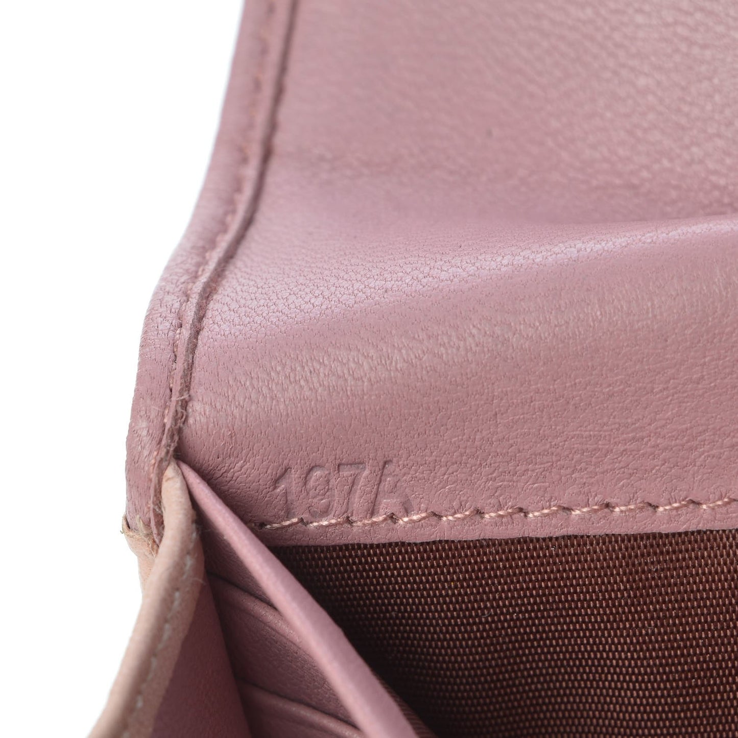Nappa Matelasse Bicolor Wallet Loto Orchidea
