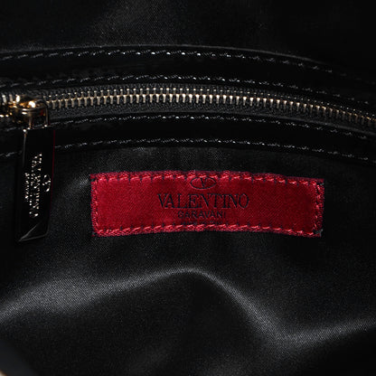 Valentino Garavani Straw Lace Bow Dome Tote Black 7 of 9