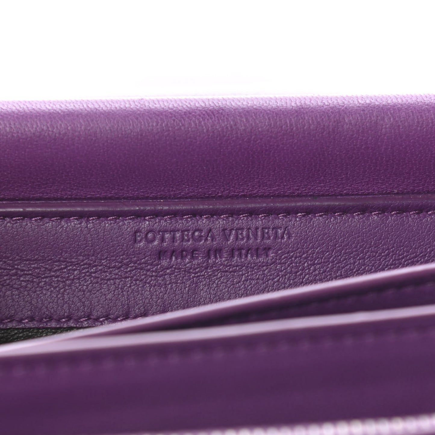 Nappa Intrecciato Continental Wallet on Chain Monalisa
