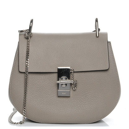 Chloe Grained Lambskin Drew Shoulder Bag Motty Grey 1 of 7