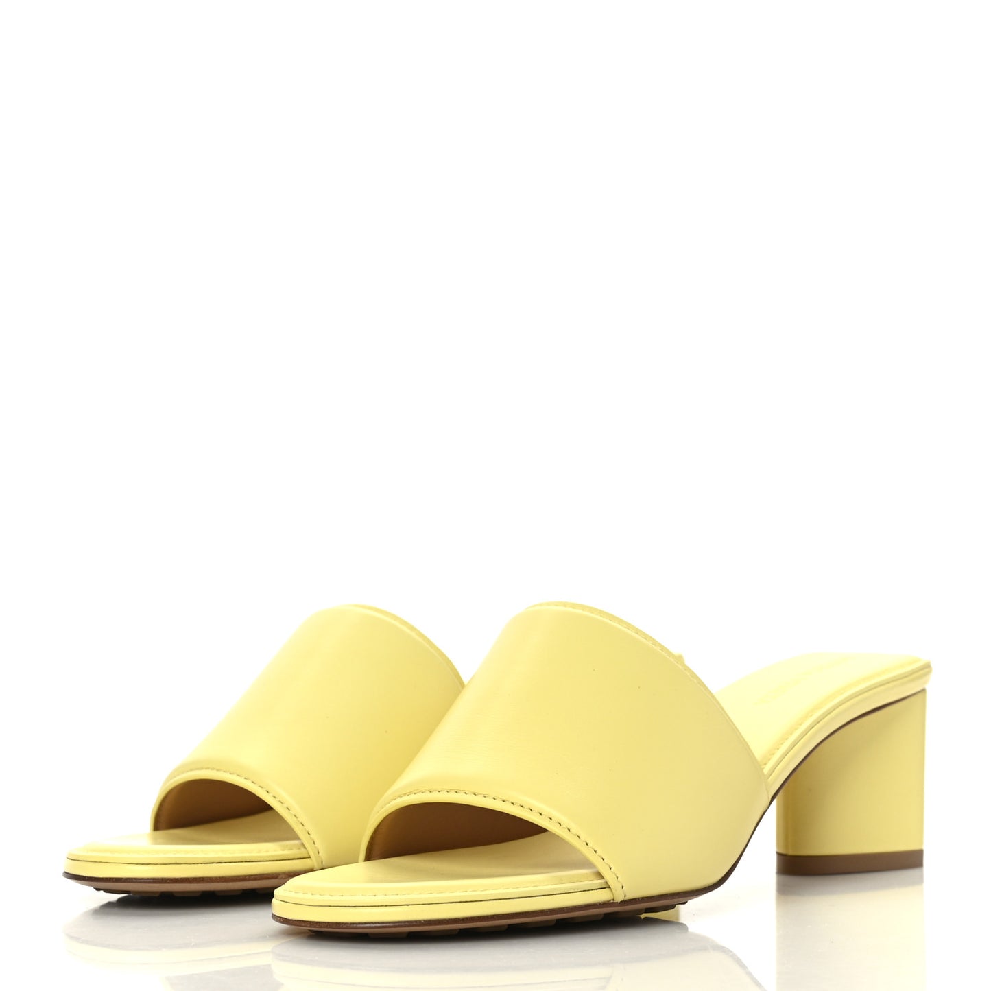 Vienna Calfskin The Band Mule Sandals 37.5 Lemonade