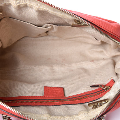 Gucci Pebbled Calfskin Small Soho Bowler Begonia Pink 4 of 10