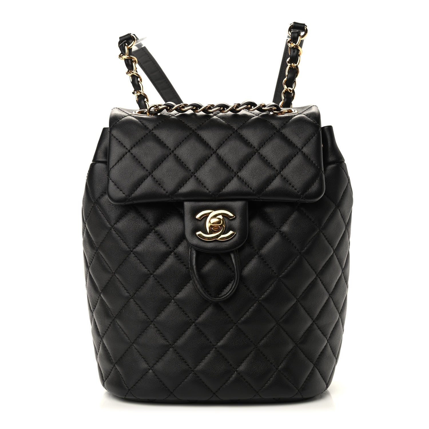 Chanel Calfskin Quilted Mini Urban Spirit Backpack Black 1 of 9