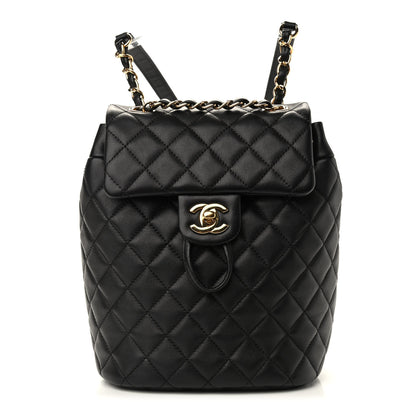 Chanel Calfskin Quilted Mini Urban Spirit Backpack Black 1 of 9