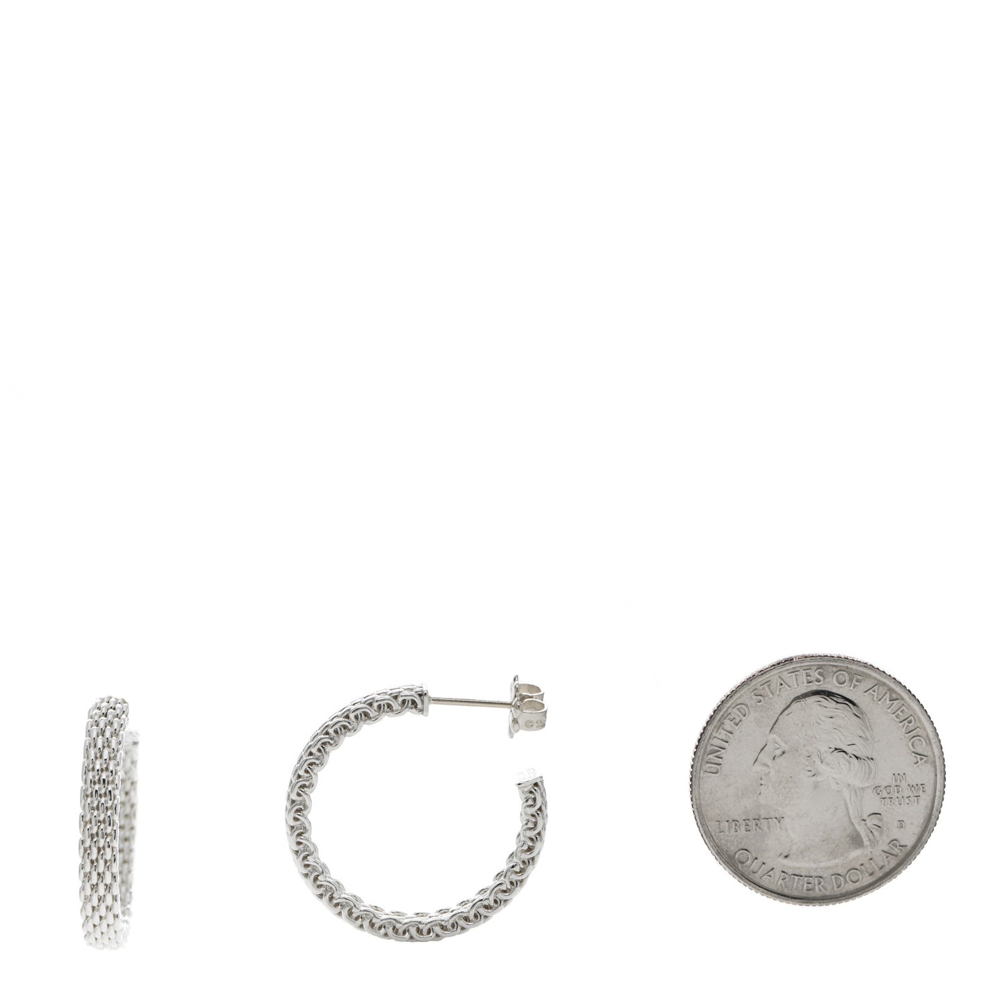 Sterling Silver Narrow Somerset Hoop Earrings