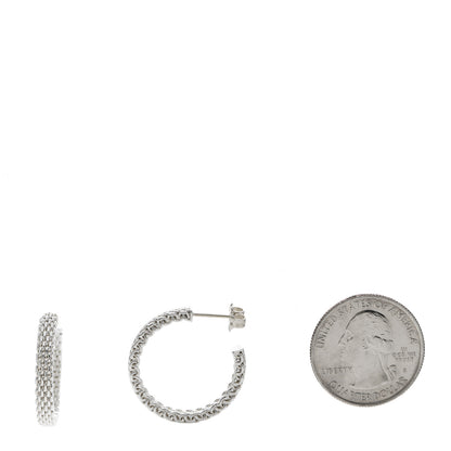 Tiffany Sterling Silver Narrow Somerset Hoop Earrings 2 of 4