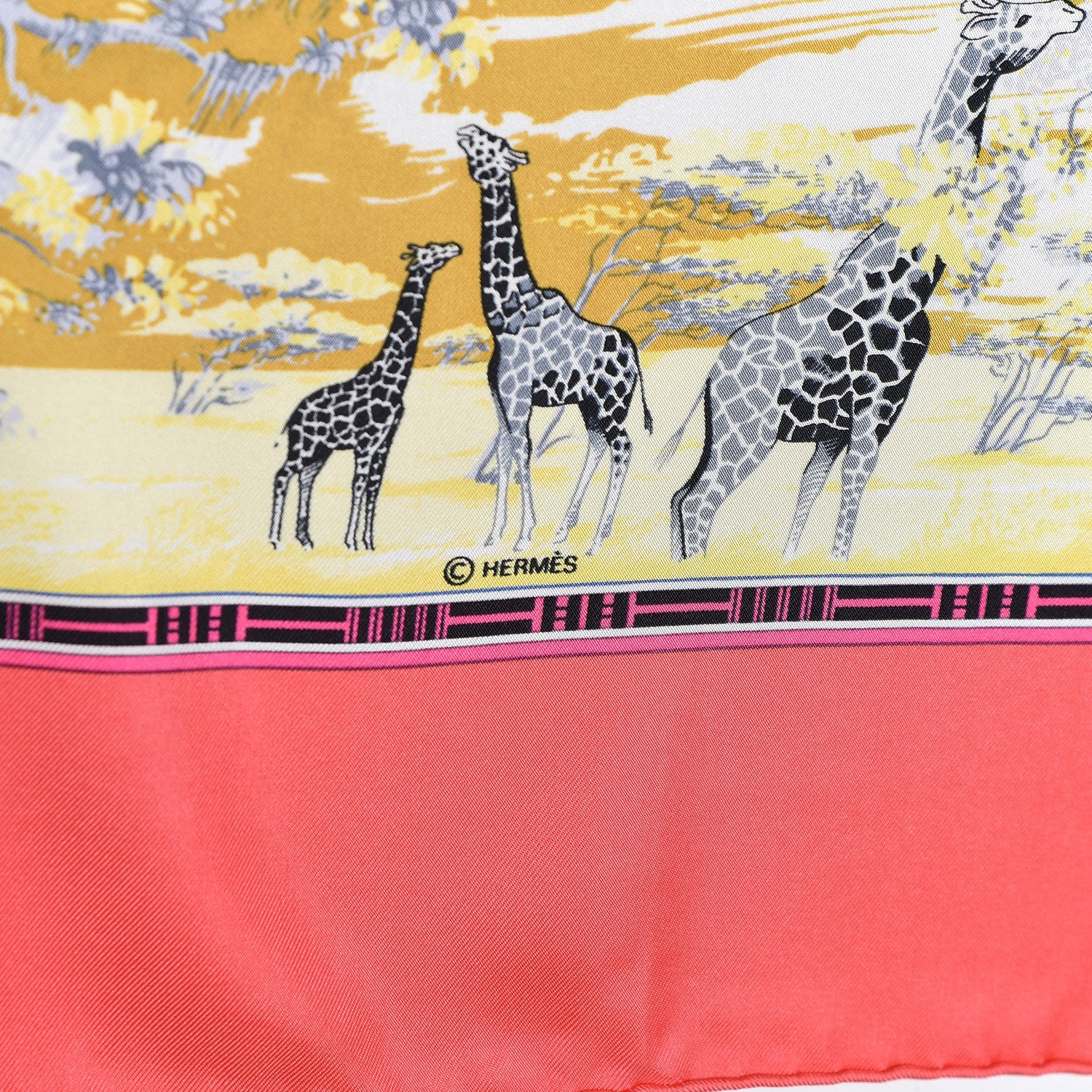 Hermes Silk Vintage Tropiques Scarf 90 4 of 4