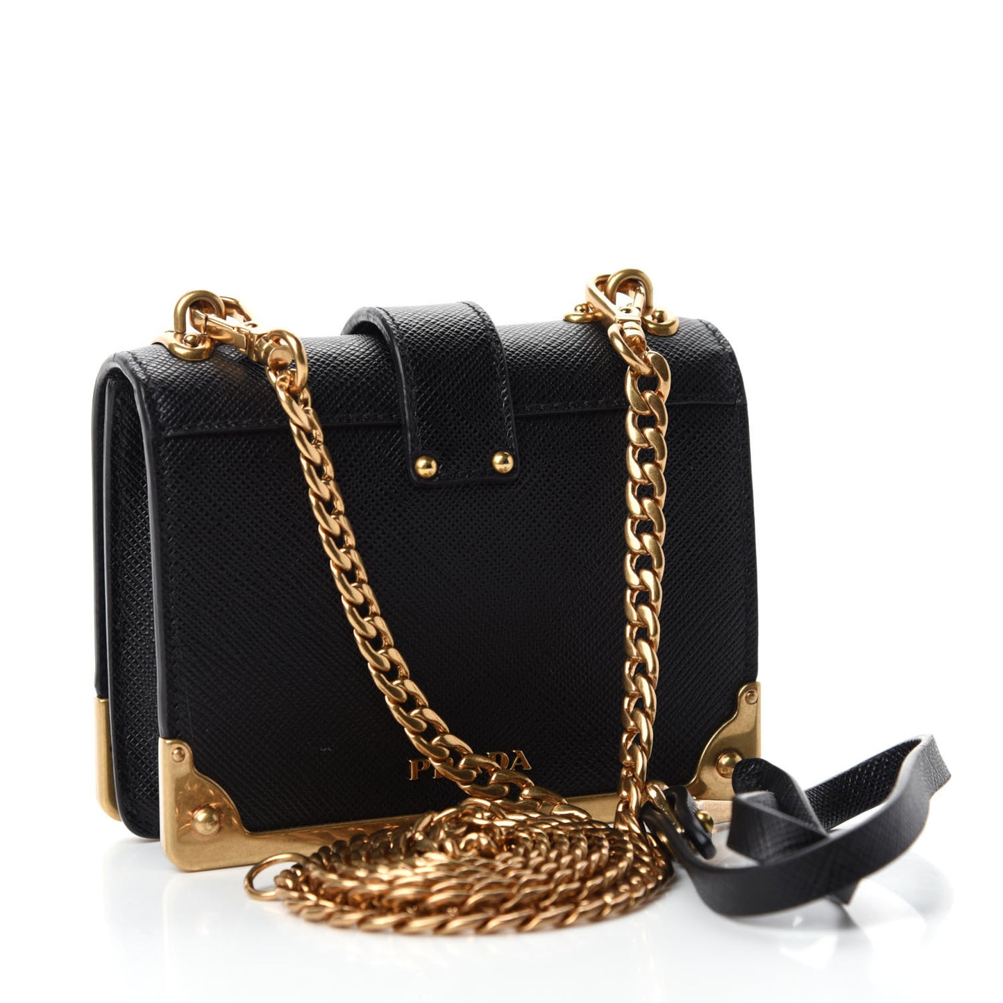 Saffiano Astrology Mini Cahier Bag Black